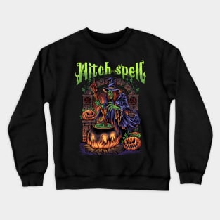 Halloween Scary Witch Crewneck Sweatshirt